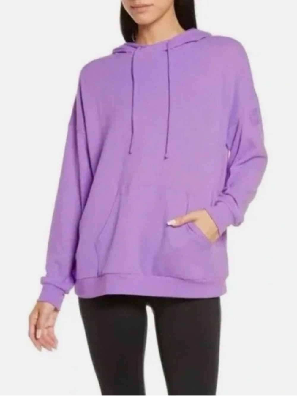 NWT ALO Yoga Womens Alolux Soho Cozy Soft Hoodie Orchid Bright Purple XS